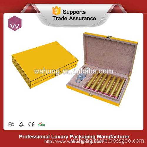 Newest design Cigar humidor wooden Cedar Cigar Box Wholesale
